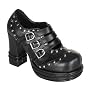 Demonia Shoes Women's VAMPIRE-08, 3'' Platform Heel Buckle Strap Studded Shoes