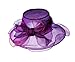 Sweet Tea Organza Derby Hat with with Ruffled Bow