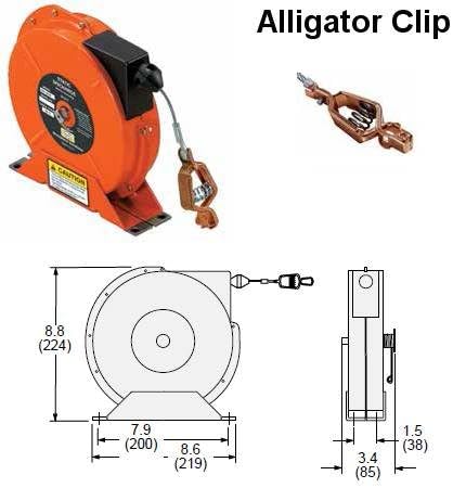 Gleason Model SD-2050 Enclosed Spool Static Discharge Reel, P/N: GRD-SD-2050