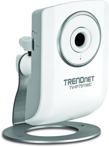 TRENDnet Wireless N Network Cloud Surveillance Camera with 1-Way Audio, TV-IP751WC (White)