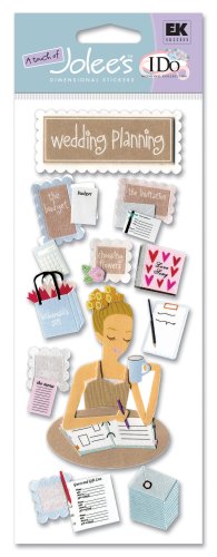 Jolees A Touch Of Jolees I Do Wedding Dimensional Stickers, Wedding Planning