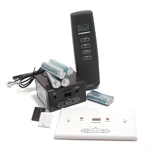 Fireplace Remote On Off Timer LCD Temperature