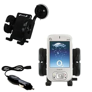 i-Mate Jam Flexible Auto Windshield Holder with Car Charger - Uses Gomadic TipExchange by 