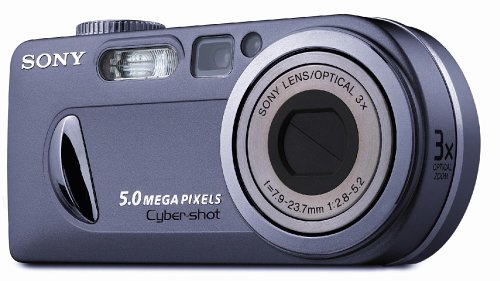 Sony Cyber-shot DSC-P10 Digitalkamera (5,0 Megapixel) silber
