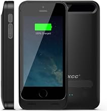 [Apple MFI Certified] iXCC &reg; 2400mAH External Protective Extended Battery Case with Built-in Kickstand for Apple iPhone 5 and iPhone 5s [Black] (Fits All Versions of iPhone 5 / 5S with Lightning Connector Output, MicroUSB Input) [100% Compatible with ALL IOS System (including IOS 7.0+), Strengthened MicroUSB Input Port for charging and sync, No Signal Reduction]