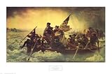 Washington Crossing the Delaware, c.1851 World Culture Art Poster Print by Emanuel Gottlieb Leutze, 34x23
