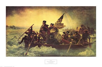 Washington Crossing the Delaware, c.1851 Styles Art Poster Print by Emanuel Gottlieb Leutze, 34x23