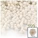 The Crafts Outlet 100-Piece Multi Purpose Pom Poms, Acrylic, 7mm/0.28-inch, Round, White
