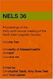 Nels 36: Proceedings of the 36th Annual Meeting of the North East Linguistic Society