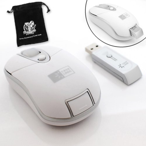Compact Precision Optical Wireless Mouse for Samsung N110 N120 N310 NC10 NC20 R430 R530 P460 R780 R620 X460 Q320 and more ***Includes Accessory Pouch