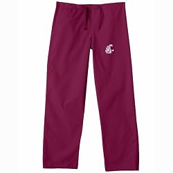 Washington State Cougars NCAA Classic Scrub Pant (Crimson)