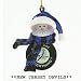 Pack of 8 NHL New Jersey Devils Snowmen Hockey Puck Christmas Ornaments