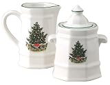 Pfaltzgraff Christmas Heritage Sugar and Creamer Set