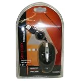 USB Mini Optical Retractable Mouse 800dpi 3 Button Scroll Wired Mice - Ideal for PC or Laptop - Silver/Blackby Mini Retractable Mouse