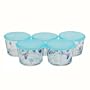 On-the-Go Glass 9oz Container 5set in a Gift Box, Made in Japan!