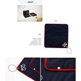 Travel Themed Checkpoint Friendly Pouch Sleeve Sack (Blue) to Protect the Acer Aspire AO533-13083 10.1-Inch Netbook (Glossy Red)