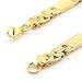 Hpolw Gold Plated Men Necklace and Bracelet Set Necklace Stainless Steel 316l