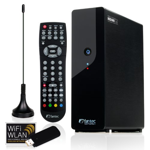 Fantec MM-HDRTV+WiFi DVB-T Recorder 1TB (Tuner; Aufnahmefunktion; HDMI 1080i; Digital Audio; W-LAN; LAN; EPG; Time-Shift; USB Host; Internet Radio)