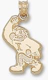 Iowa Hawkeyes Fighting Herky Pendant - 14KT Gold Jewelry
