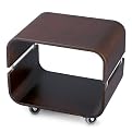 Contour Rolling End Table - Walnut