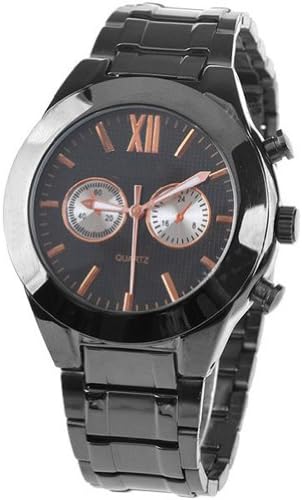 Orient Idea Ori-0324E Stylish Round Case Quartz Wrist Watch with Alloy Band for Man - Pink
