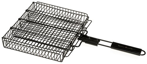 Steven Raichlen Best of Barbecue SR8021 Rectangular Grill Basket with 4 Compartments