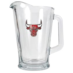 Chicago Bulls NBA 60oz Glass Pitcher - Primary Logo by Great American Products