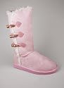 Toggle Trim Faux Shearling Boot