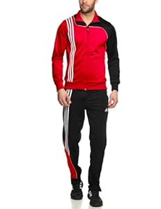 Adidas - Chándal de fútbol sala para hombre, tamaño 7/186 cm, color rojo / negro / blanco