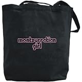 Canvas Tote Bag Black  Chick Girls Montserratian  Montserrat Country