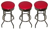 Review The Furniture Cove  / 3 Red Vinyl Specialty Barstools Set