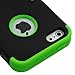 MYBAT IPHONE5HPCTUFFSO007NP Premium TUFF Case for iPhone 5 - 1 Pack - Retail Packaging - Black/Electric Green