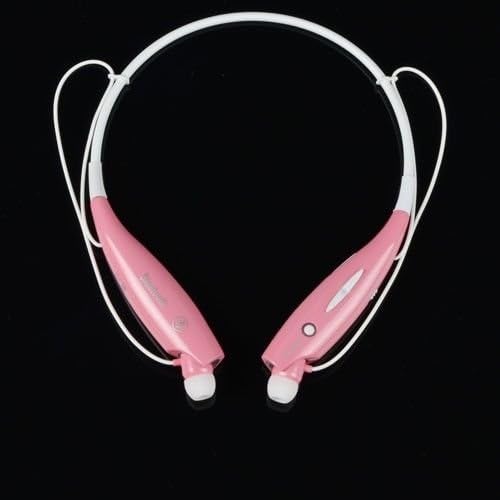Universal Hv-800 Wireless Music A2dp Stereo Bluetooth Headset Universal Vibration Neckband Style Headset Earphone Headphone for Cellphones Such As Iphone, Nokia, Htc, Samsung, Lg, Moto, Pc, Ipad, PSP and so on & Enabled Bluetooth (Black (Pink)