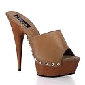 PLEASER DELIGHT-601-12 Plateau Pantoletten