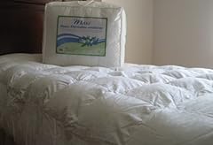 Down Alternative Comforter - OVERFILLED - 100% Cotton , 300 Thread Count - White - Queen Size (86x86") 