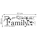 Ussore Wall Sticker Family Flower Butterfly Art Vinyl Quote Art For Kids Home Living Room House Bedroom Bathroom Kitchen Office Home Decoration