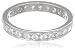 Sterling Silver Cubic Zirconia Eternity Ring, Size 7