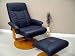 Leather Massage And Heat Recliner With Foot Stool