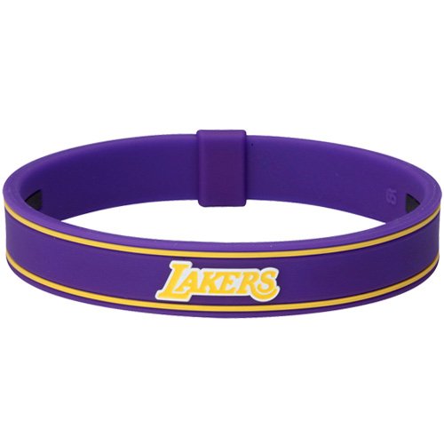 Phiten Nba X30 Bracelet Los Angeles Lakers, Purple, Large, 7.5 Inch