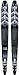 New Airhead S-1100 Adult Combo Ski w Bindings 67 in. Wide Tails Tunnel Shaped Bottoms Composite