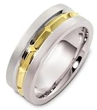 8mm modern wedding band ring (Platinum)
