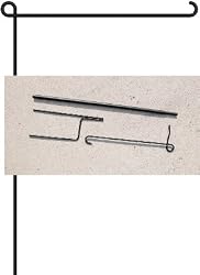 Metal Garden Banner Display Pole