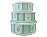 Pfaltzgraff Flower Garden 6-Piece Enamel on Steel Bowl Set, Small