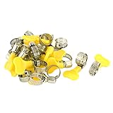 uxcell ホースクランプ　調整可能　 9-16mmクランプ範囲　ステンレススチール　ドライブ　クリップ