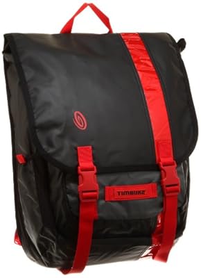 Timbuk2 Lightbrite Swig Backpack (Black/Gunmetal/Bixi Red Reflective, OS)
