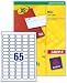 Avery Mini Labels Inkjet 65 Per Sheet 38.1x21.2mm White Ref 