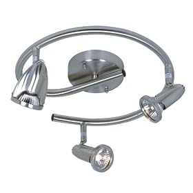 Rocket - 3 Light Spiral Track Spot Lighting Fixture - Brushed Nickel - B4575 by Artcraft