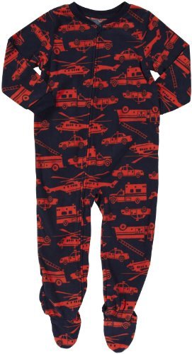 Carter's Boys 1-piece Micro-fleece Pajamas (Youth 4, Rescue Vehicles) Color: Rescue Vehicles Size: Youth 4 NewBorn, Kid, Child, Childern, Infant, Baby
