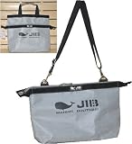 JIBショルダートート　ブラックライン　グレー　ネーム入れ可