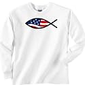Flag Fish - Christian and Religious Long Sleeve T-Shirt